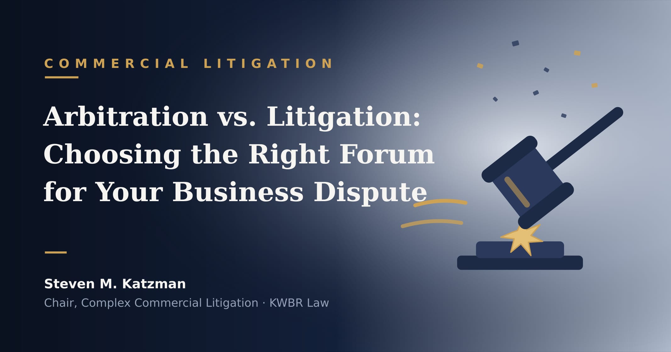Arbitration vs. Litigation in Florida: Choosing the Right Forum for Your Business Dispute
