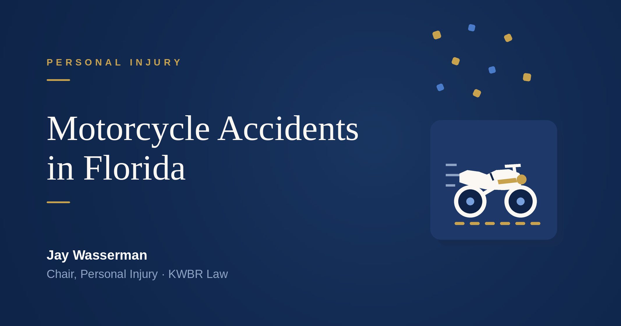 Motorcycle Accidents in Florida: No PIP, No Injury Threshold, and a Two-Year Clock