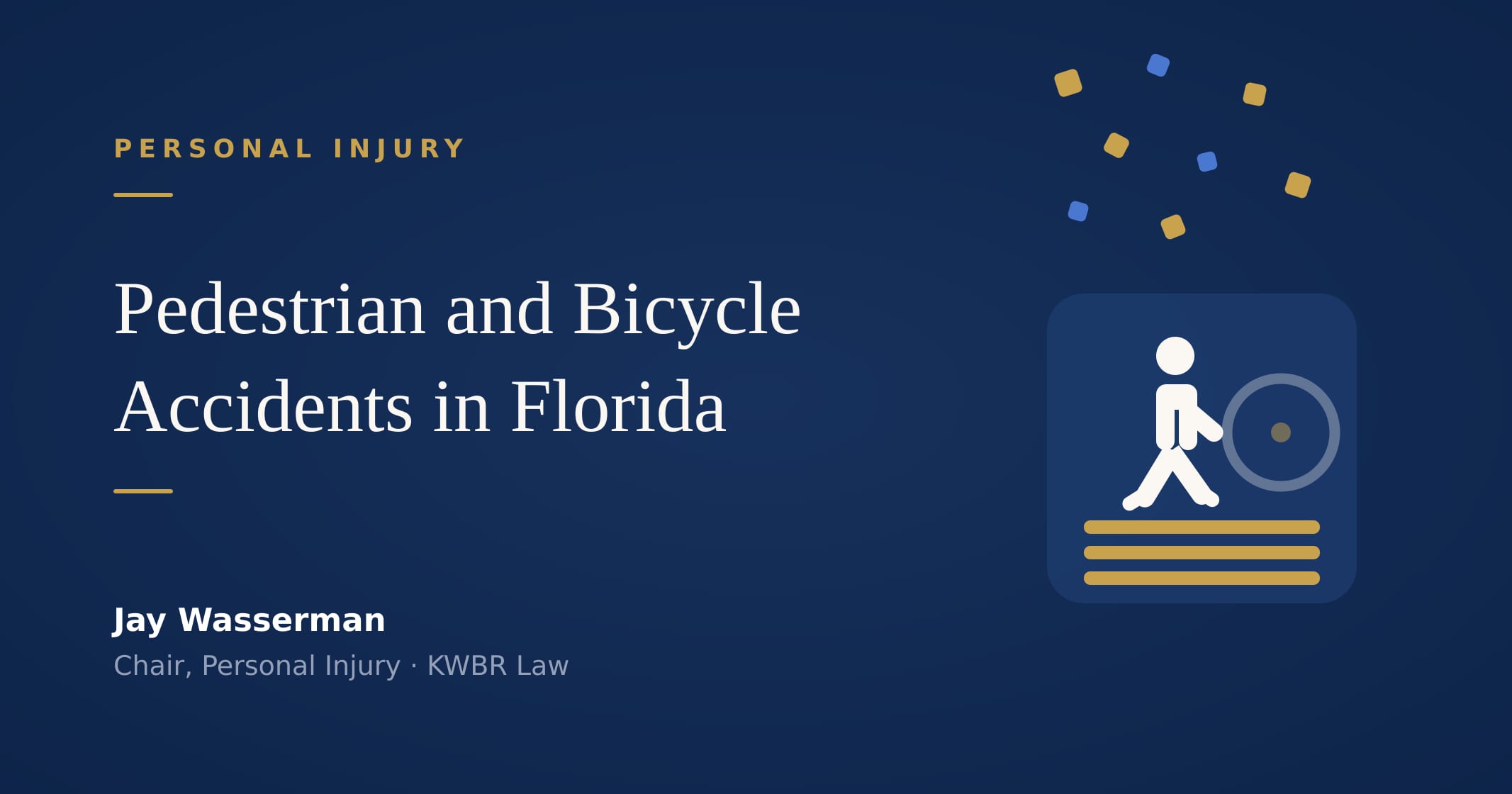 Pedestrian and Bicycle Accidents in Florida: The Insurance Nobody Tells You About