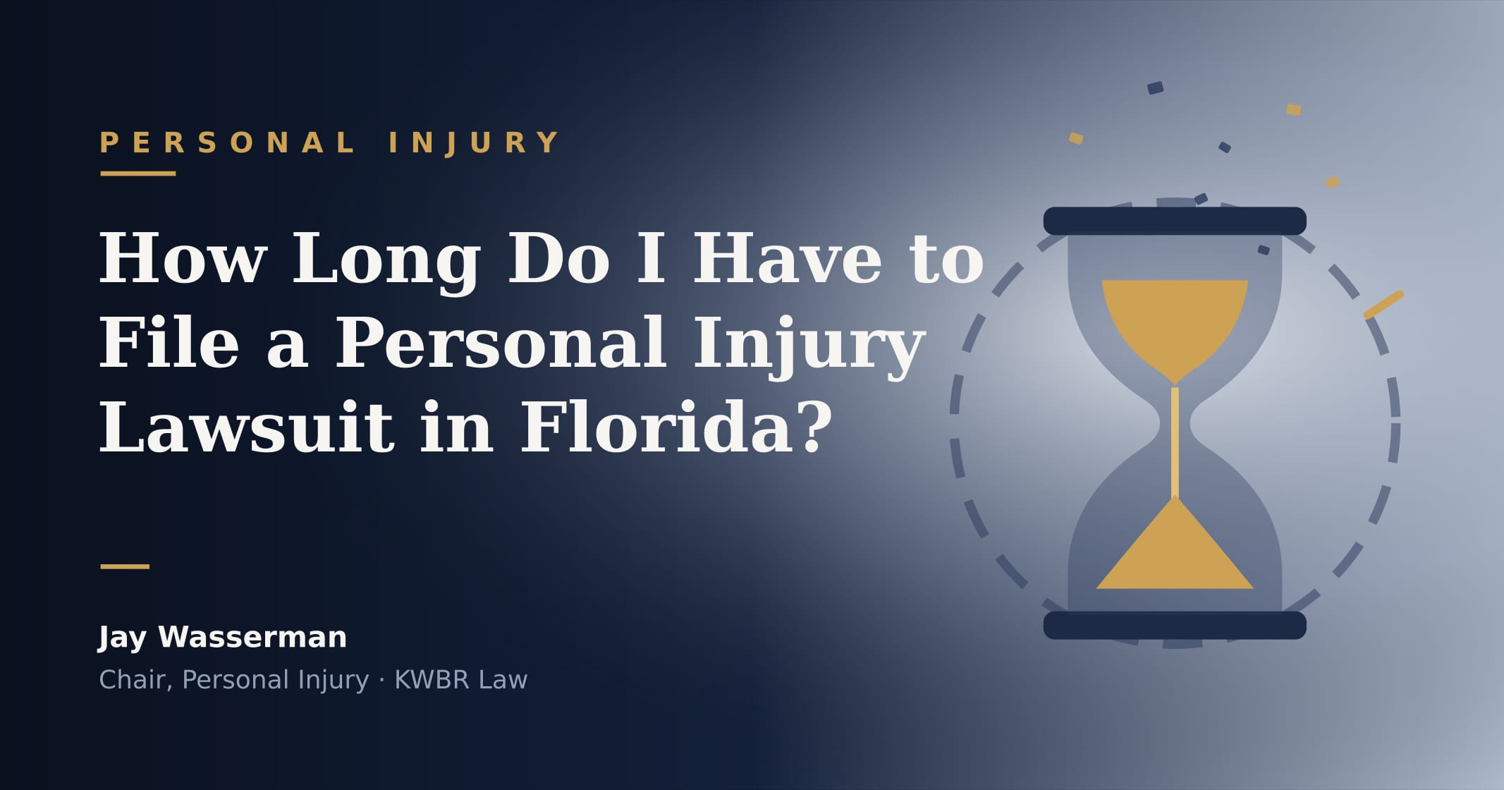 How Long Do I Have to File a Personal Injury Lawsuit in Florida?